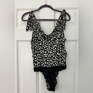 Free People Bare it All Tank Bodysuit Size Small, Brand New Never Worn